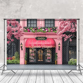 Aperturee - Aperturee Pink Gucci Luxury Goods Store Architecture Backdrop